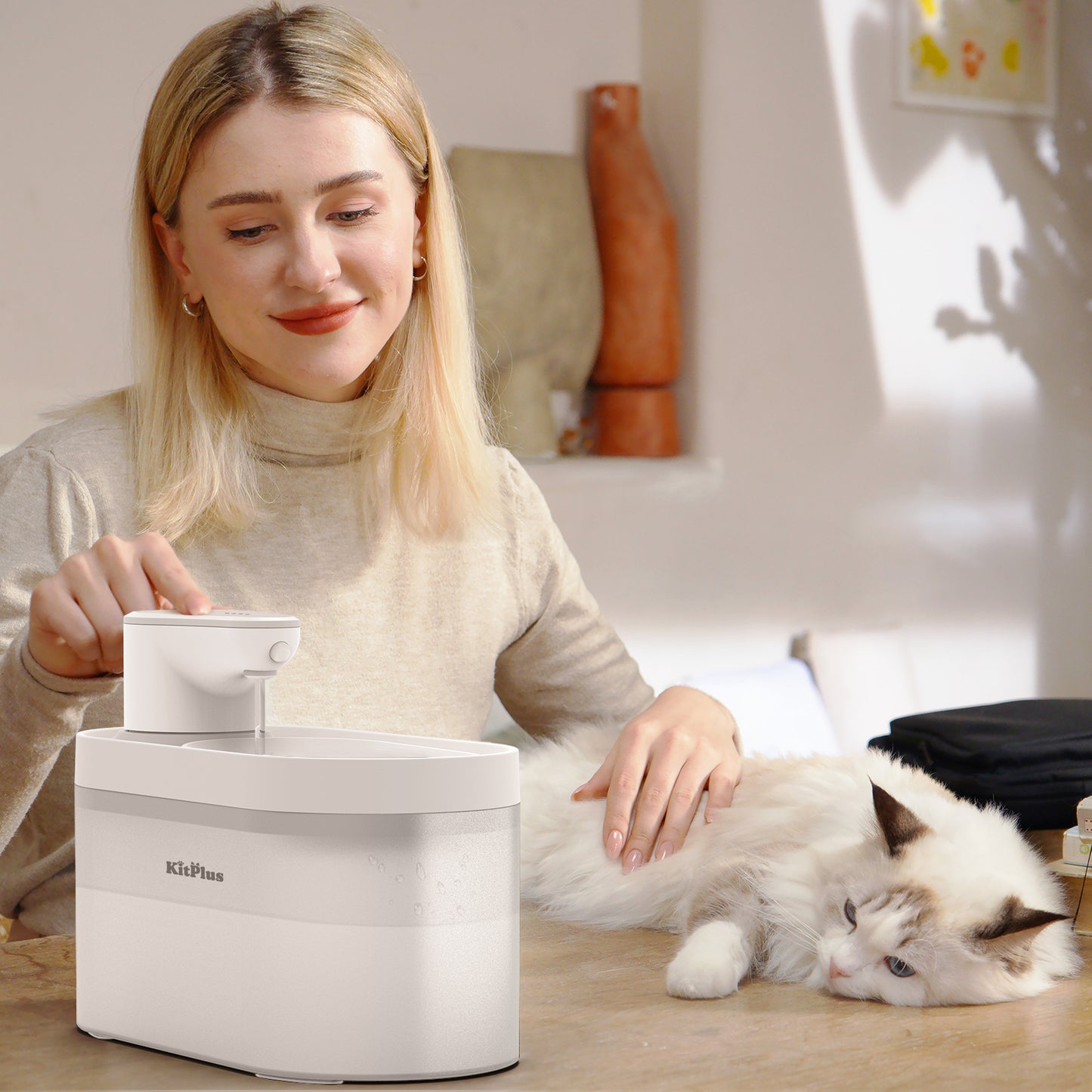 KITPLUS Crystal Clear Wireless Water Dispenser