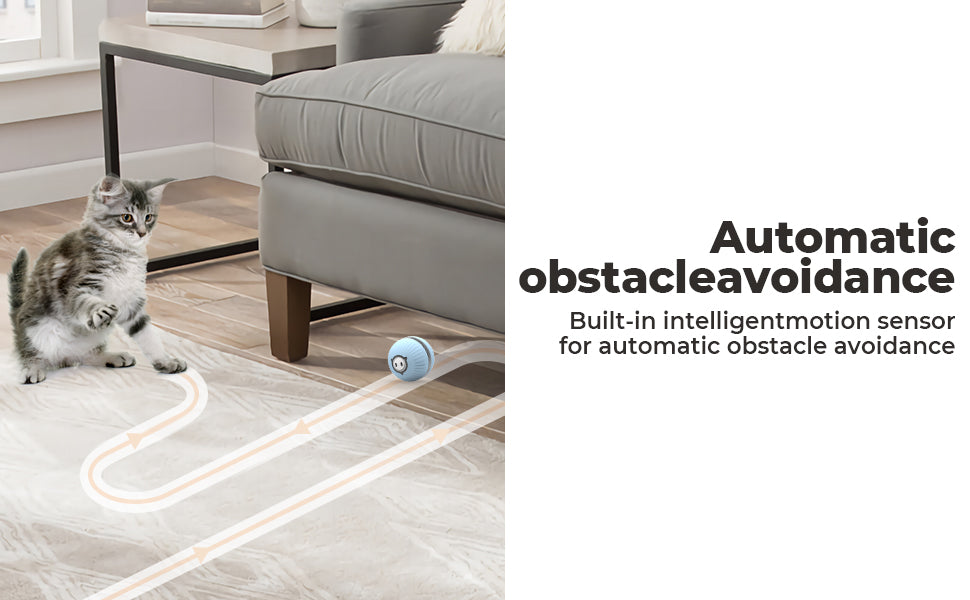 KITPLUS Playful Paws Interactive Cat Ball